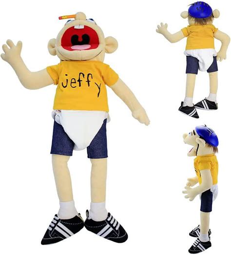 Garhelper Jeffy Boy Plush Stuffed Hand Puppet 60 Cm Action