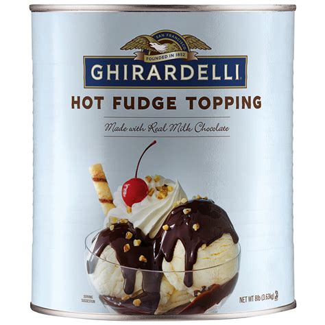 Ghirardelli 10 Can Milk Chocolate Hot Fudge