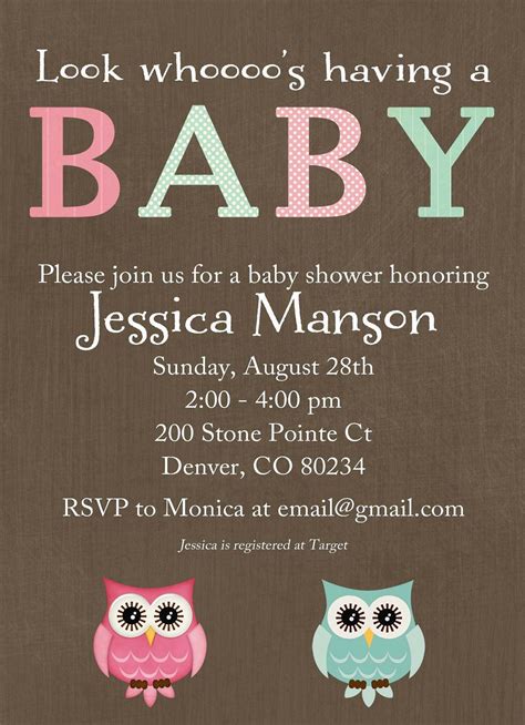 Neutral Baby Shower Invitations Baby Shower Invitations Gender