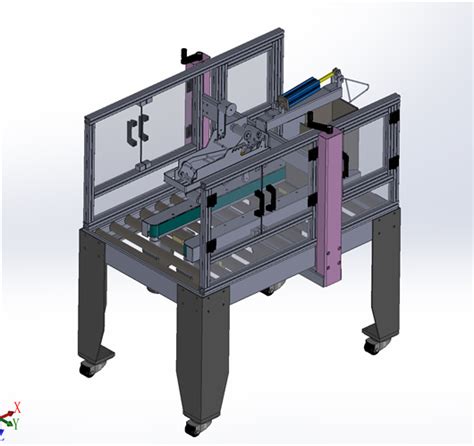 自动化纸箱封装机3d模型下载三维模型step模型 制造云 产品模型