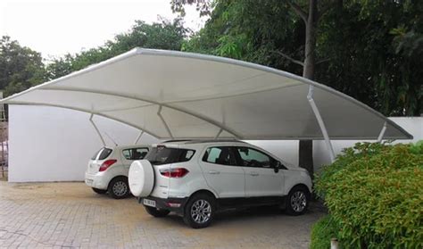 Dome Mild Steel Car Parking Tensile Structure Paint Coated At Rs 355