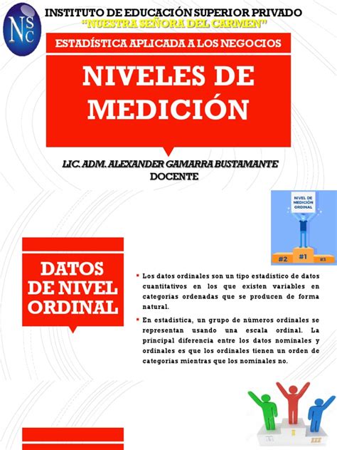 Semana 5 Y 6 Niveles De Medicion Pdf Nivel De Medida Medición