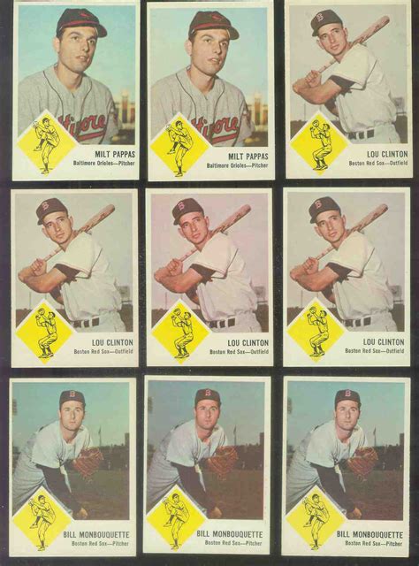 1963 Fleer 7 Bill Monbouquette Red Sox