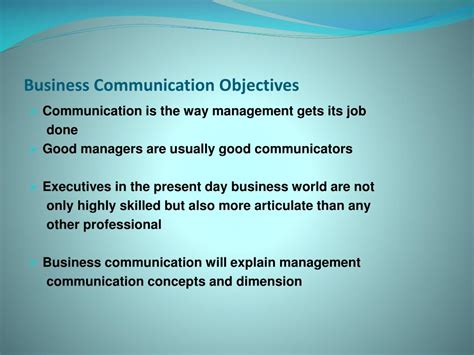 Ppt Business Communication Objectives Powerpoint Presentation Free Download Id 4528779