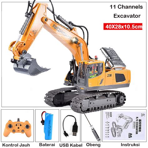 Jual JOJOTOY Excavator Remote Control 2 4Ghz Alloy Ekskavator Remote