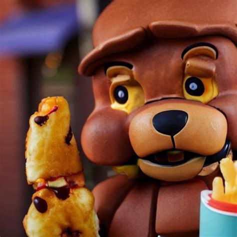 Freddy Fazbear Eating At Mcdonald S Photography 8 K OpenArt