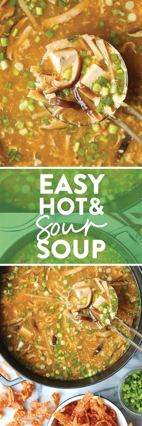 Easy Hot And Sour Soup Damn Delicious