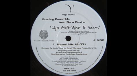 Sterling Ensemble Feat Sara Devine Life Aint What It Seems Ritual