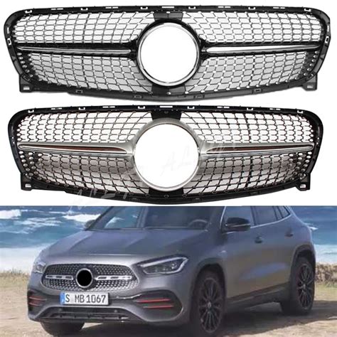 Front Racing Billet Bumper Grille Upper Facelift Grills For Mercedes