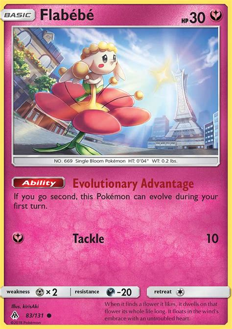 Flabébé 83 Forbidden Light 2018 Pokemon Card