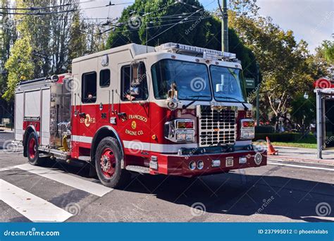 San Francisco Fire Department Truck Editorial Photography Image Of