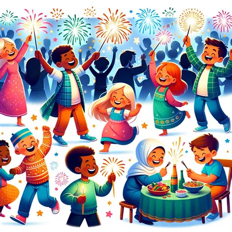 Histoires sur la fête du nouvel an pour groupes d enfants de 11 à 12