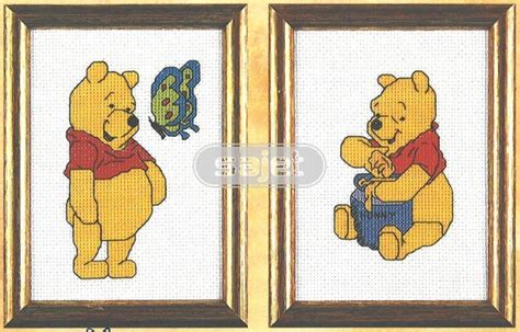 Borduurpakket Winnie De Pooh Met Vlinder Of Honing Sajet