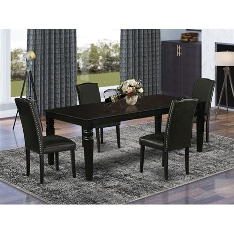 Winston Porter Deante 5 Piece Extendable Solid Wood Dining Set Wayfair