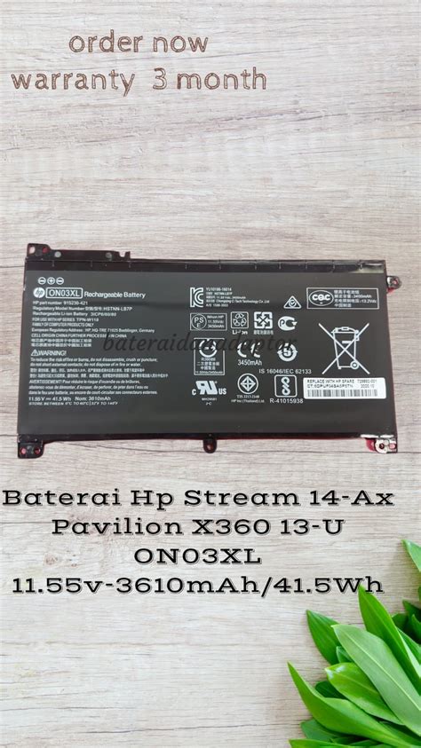 Baterai Hp Stream Ax Pavilion X U On Xl Original