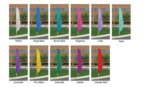 Solid Color Feather Flags 26 X 12 Eagle Flag Of America Inc