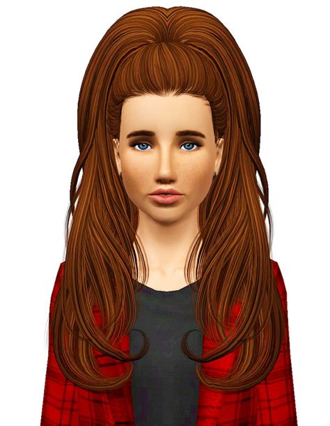 Newsea`s J195 Serenity Hairstyle Retextured By July Kapo Sims 3 Hairs