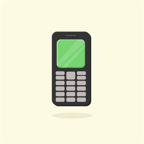 Old Cellphone Cartoon Icon Device Technology And Gadget Theme Vector