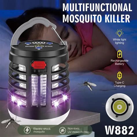 L Mpara Led Uv Colgante Para Matar Mosquitos Repelente De Insectos De