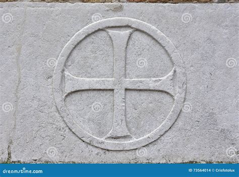 Medieval Cross In A Circle Stock Photo Image Of Round 73564014