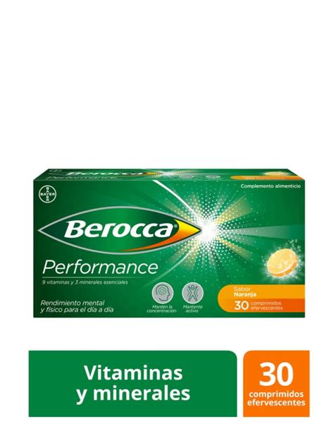 Berocca Performance Sabor Naranja 30 Comprimidos Efervescentes Comprar