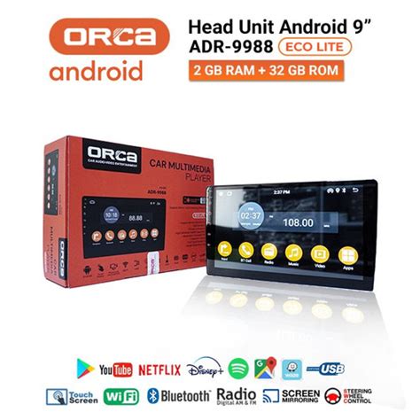 Jual Head Unit TV Android 9 Inch ORCA ADR 9988 HARGA EKONOMIS