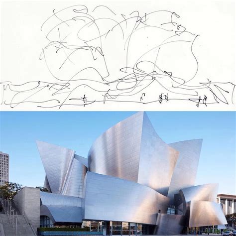 Instagram Photo By Architizer • May 12 2016 At 7 05pm Utc Frank Gehry Sketch Frank Gehry