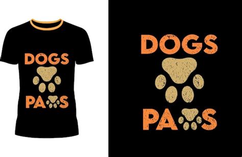 Premium Vector Dog Pet Paws Tshirt Design