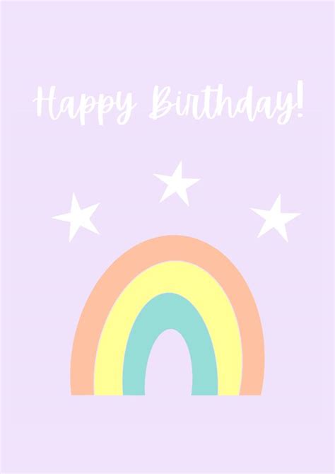 Cheerful Happy Birthday Rainbow Thortful