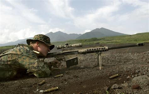 Military Sniper With Barrett M82 50 Cal Hd Wallpaper