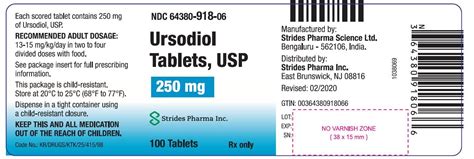 Ursodiol Package Insert