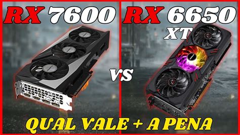 Rx 7600 Vs Rx 6650 Xt R7 5800x Testes Em Games Qual Comprar Youtube