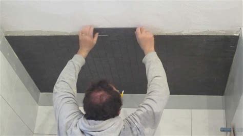 How To Install Mosaic Tile On A Ceiling Youtube