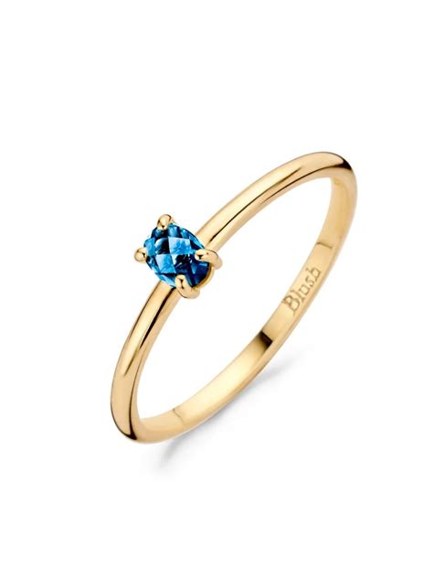 Blush Damen Gold Ring 585 Mit Blauem Topas 1204YLB Uhrcenter