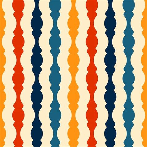 Premium Vector Colorful Retro Seamless Pattern