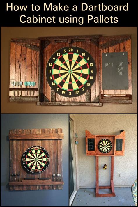 How To Make A Dartboard Cabinet Using Pallets DIY Projects For