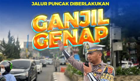 Jadwal Ganjil Genap Di Puncak Bogor Hari Ini Sabtu Januari