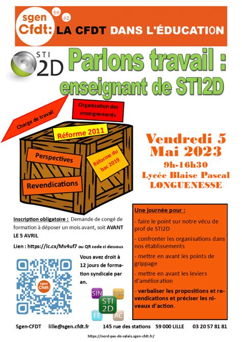 Affichette STI2D V2 SGEN CFDT Nord Pas De Calais