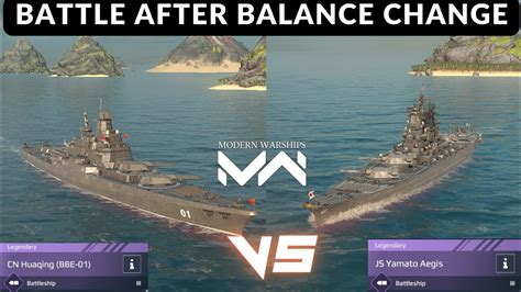 Cn Huaqing Vs Js Yamato Aegis Modern Warships Youtube