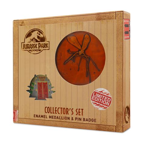 Jurassic Park Medallion And Pin T Box Limited Edition Elbenwald