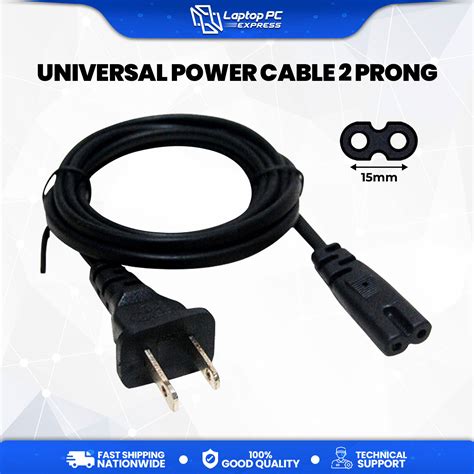 Universal Power Cable 2 Prong AC Wall Cable For LED LCD TV Samsung LG