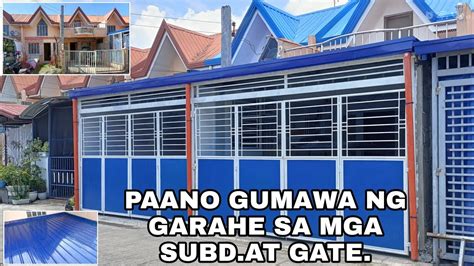 Paano Gumawa Ng Simpleng Garahe At Gate Sa Mga Subd At Folded Gate