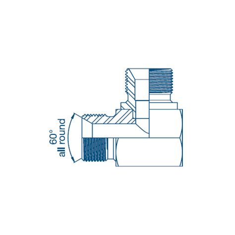 Bsp M M Compact For Bonded Seal Hydraulic Adaptor