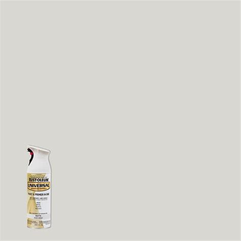 Rust-Oleum Universal 12 oz. All Surface Matte Iced Gray Spray Paint and ...