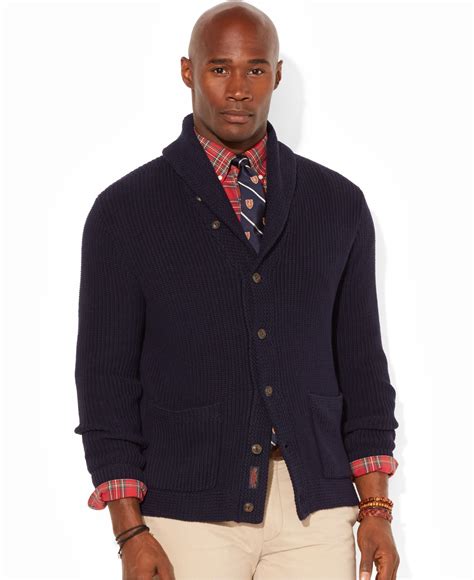 Lyst Polo Ralph Lauren Big And Tall Shawl Collar Cardigan Sweater In