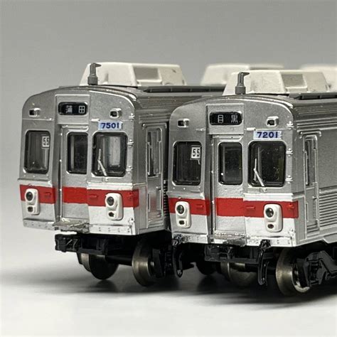 【加工品】鉄コレ 東急7200系 目蒲線 7201f 鉄道コレクション 豊橋鉄道1800系改造 東京急行電鉄 鉄道模型