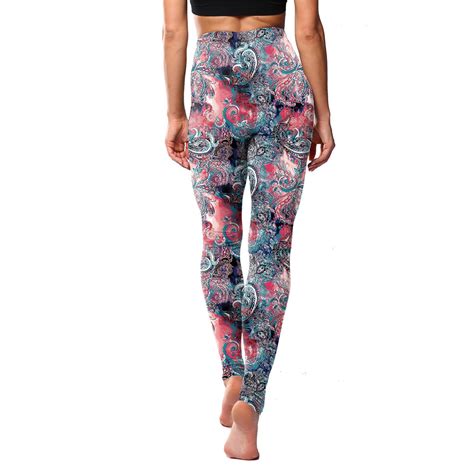 Hapimo Sales Womens Yoga Pants Hip Lift Tights Stretch Floral Print