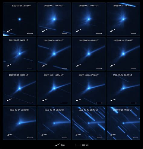 Evolution Of The Cloud Of Debris Around Dimorphos And Didymos After The