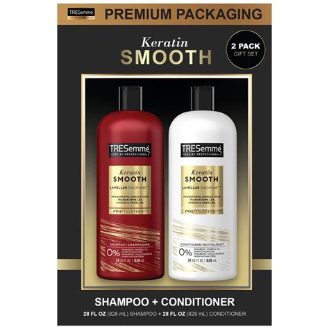 Tresemmé Shampoo And Conditioner Set Keratin Smooth Anti Frizz Hair Products