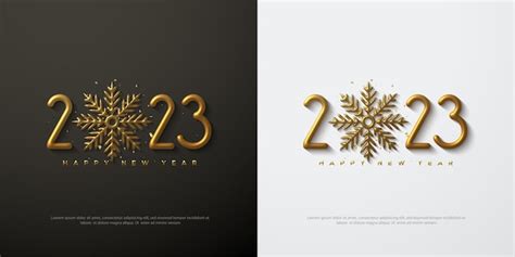 Premium Vector Golden D Happy New Year